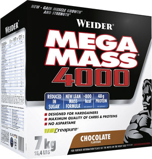 Weider Mega Mass 4000, Strawberry - 7000g