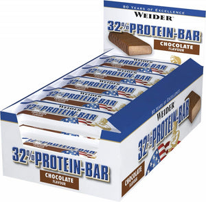 Weider 32% Protein Bar, Cookies & Cream - 24 bars