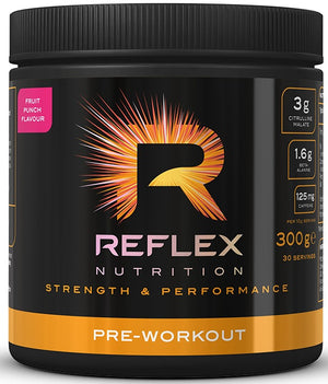 Reflex Nutrition Pre-Workout, Fruit Punch - 300 grams