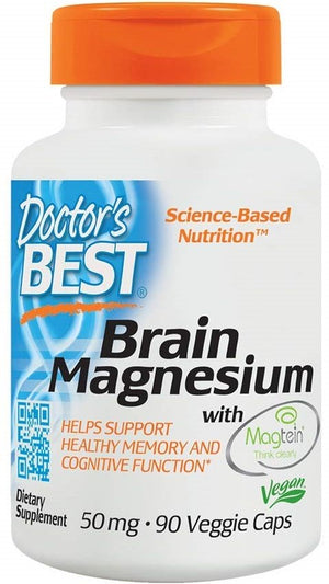 Doctor's Best Brain Magnesium with Magtein, 50mg - 90 vcaps
