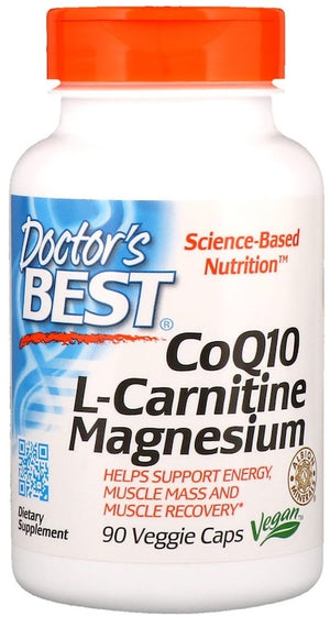 Doctor's Best CoQ10, L-Carnitine, Magnesium - 90 vcaps