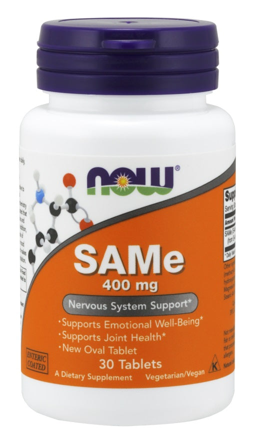 NOW Foods SAMe, 400mg - 30 tablets