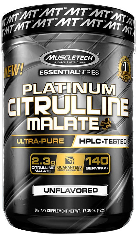 MuscleTech Platinum Citrulline Malate Plus, Unflavored - 492 grams