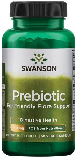 Swanson Prebiotic for Friendly Flora Support - 60 vcaps