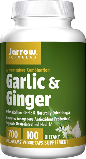 Jarrow Formulas Garlic & Ginger, 700mg - 100 vcaps