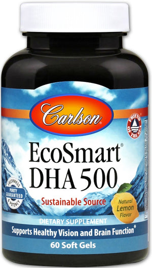 Carlson Labs EcoSmart DHA, Natural Lemon - 60 softgels