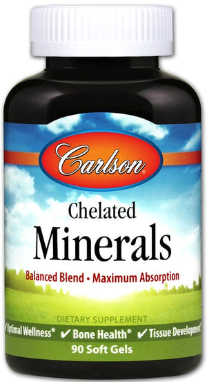 Carlson Labs Chelated Minerals - 90 softgels