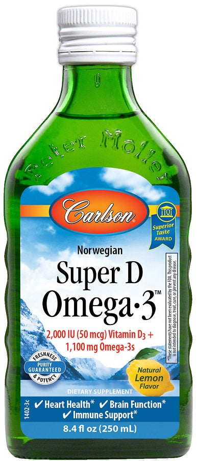Carlson Labs Super D Omega-3 - 250 ml.