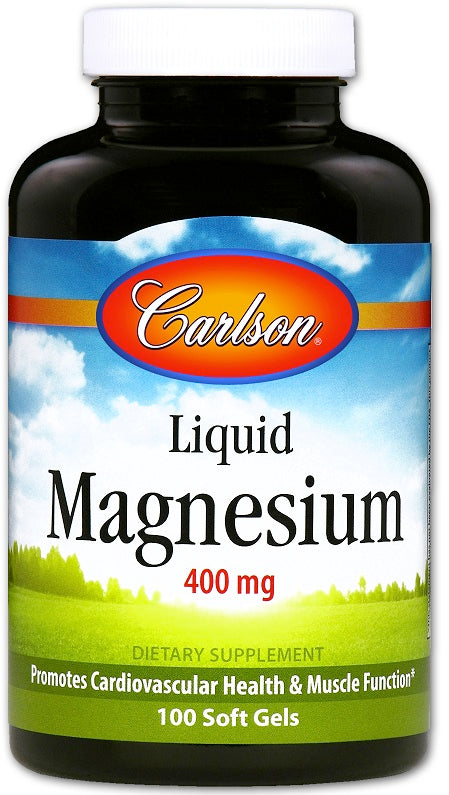 Carlson Labs Magnesium Gels, 400mg - 100 softgels