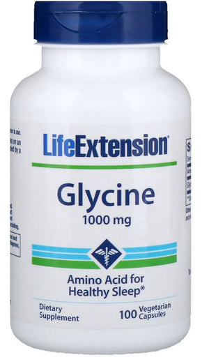 Life Extension Glycine, 1000mg - 100 vcaps