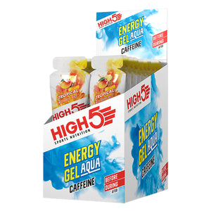 HIGH5 Energy Gel Aqua Caffeine Hit, Tropical - 20 x 66g