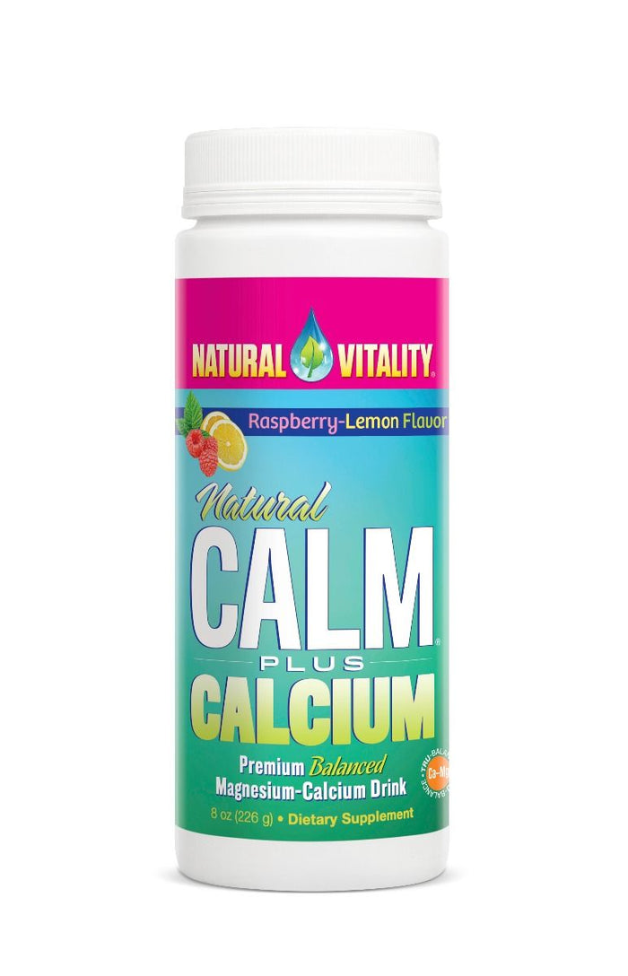 Natural Vitality Natural Calm Plus Calcium, Raspberry Lemon - 226 grams