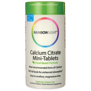 Rainbow Light Calcium Citrate Mini-Tabs - 120 tablets
