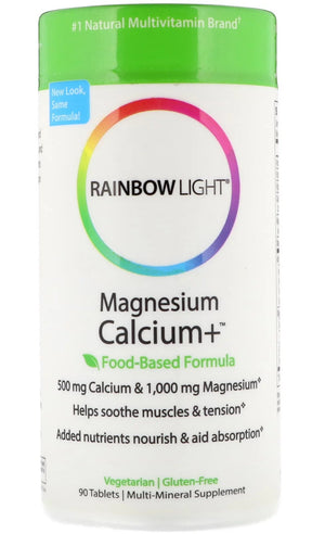 Rainbow Light Magnesium Calcium+ - 90 tablets