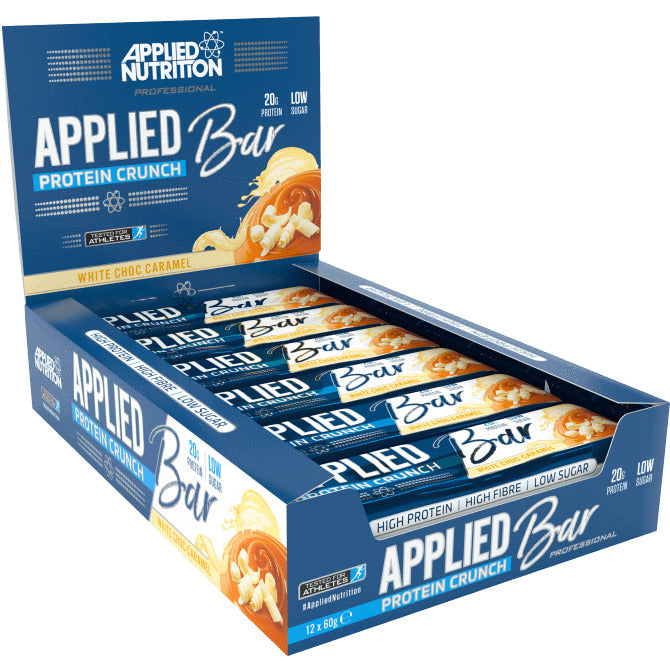 Applied Nutrition Applied Protein Crunch Bar, White Choc Caramel - 12 x 60g