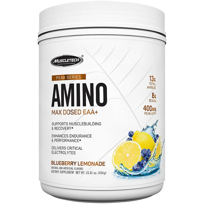 MuscleTech Peak Series Amino, Blueberry Lemonade - 483 grams
