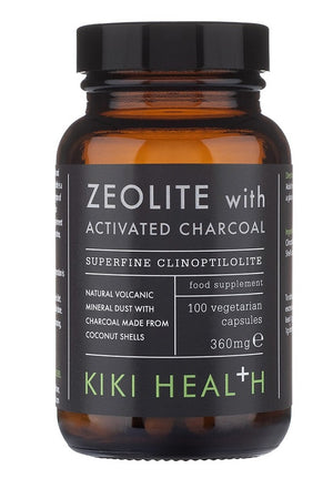 KIKI Health Zeolite With Activated Charcoal, 360mg - 100 vcaps