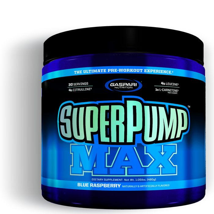 Gaspari Nutrition SuperPump MAX, Blue Raspberry - 480 grams