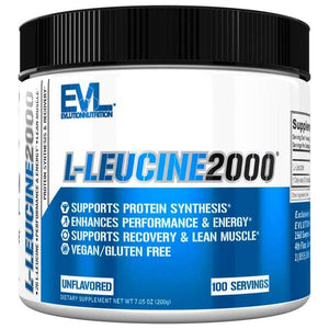 EVLution Nutrition L-Leucine 2000, Unflavored - 200 grams