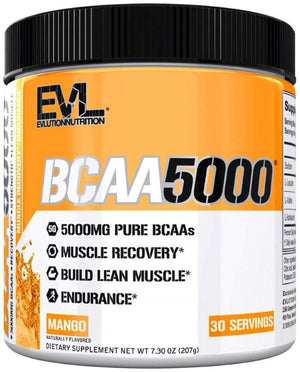 EVLution Nutrition BCAA 5000, Mango - 207 grams