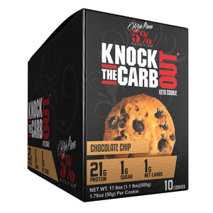 5% Nutrition Knock The Carb Out Keto Cookie, Chocolate Chip - 10 cookies