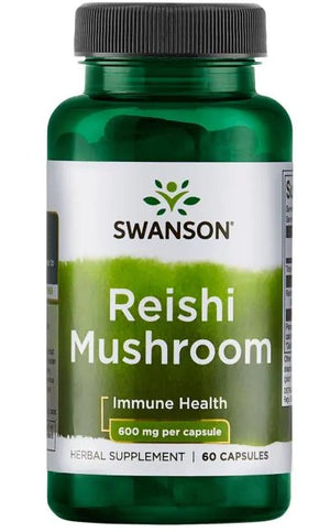 Swanson Reishi Mushroom, 600mg - 60 caps