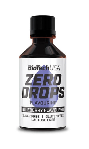 BioTechUSA Zero Drops, Blueberry - 50 ml.