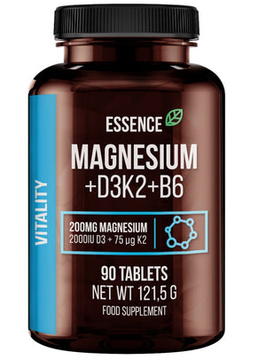 Essence Nutrition Magnesium + D3K2 + B6 - 90 tablets