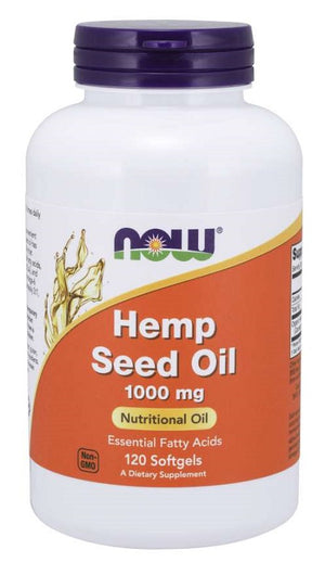 NOW Foods Hemp Seed Oil, 1000mg - 120 softgels