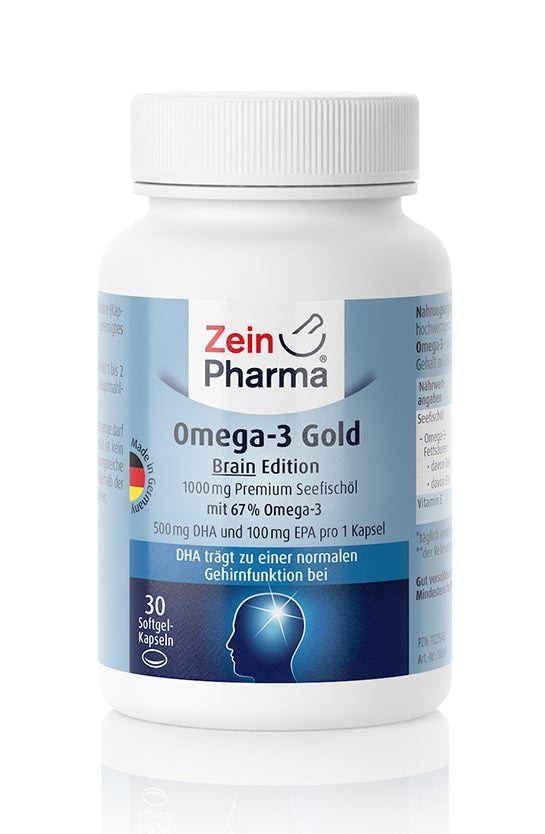 Zein Pharma Omega-3 Gold - Brain Edition, 1000mg - 30 caps