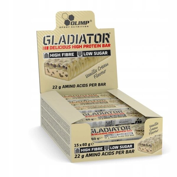 Olimp Nutrition Gladiator Bars, Vanilla Cream - 15 bars
