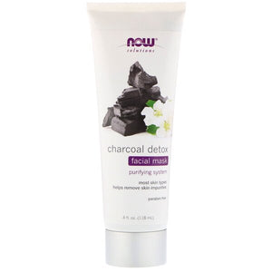 NOW Foods Charcoal Detox Facial Mask - 118 ml.