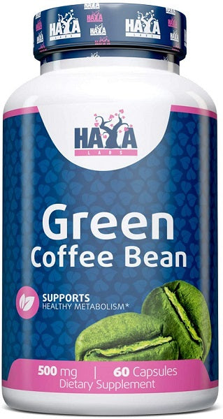 Haya Labs Green Coffee Bean Extract, 500mg - 60 caps
