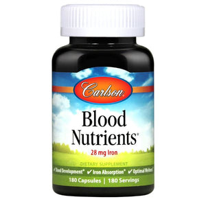Carlson Labs Blood Nutrients, 28mg Iron - 180 caps