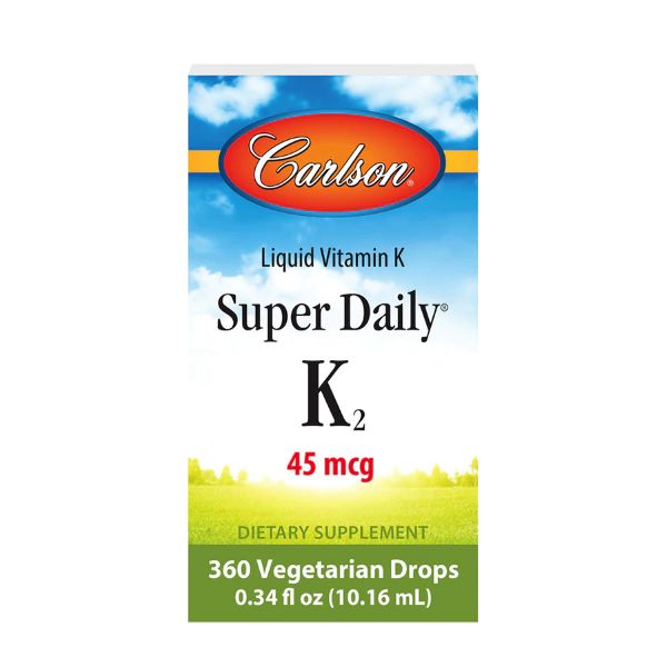 Carlson Labs Super Daily K2, 45mcg - 10.16 ml.