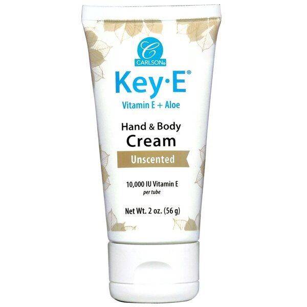 Carlson Labs Key-E Hand & Body Cream, Unscented - 56 grams