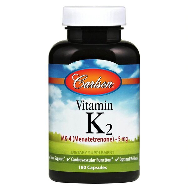 Carlson Labs Vitamin K2 MK-4, 5mg - 180 caps
