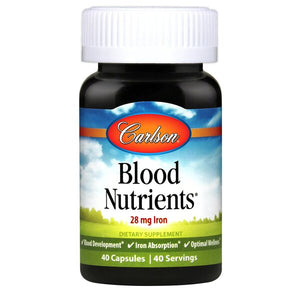Carlson Labs Blood Nutrients, 28mg Iron - 40 caps