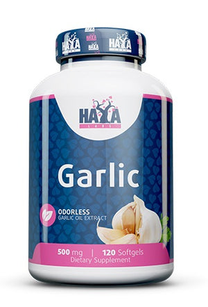 Haya Labs Garlic - Odorless, 500mg - 120 softgels
