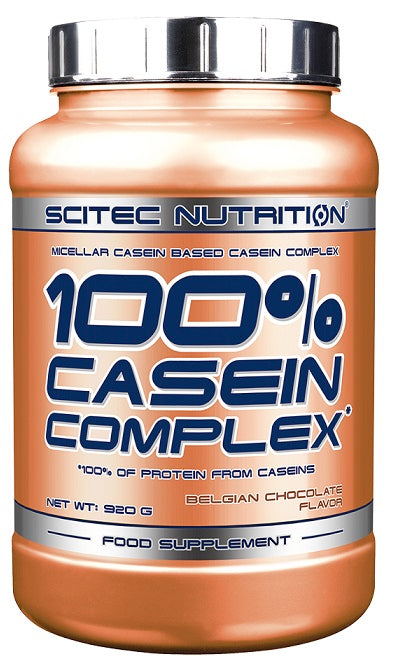 SciTec 100% Casein Complex, Belgian Chocolate - 920 grams