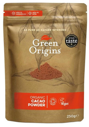 Green Origins Organic Cacao Powder - 250 grams