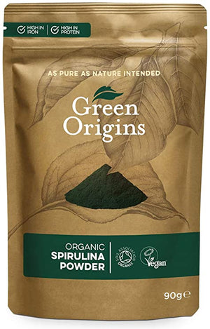 Green Origins Organic Spirulina Powder - 90 grams