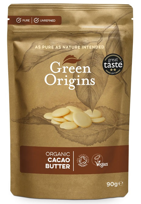 Green Origins Organic Cacao Butter - 90 grams
