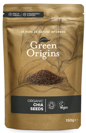 Green Origins Organic Chia Seeds - 150 grams