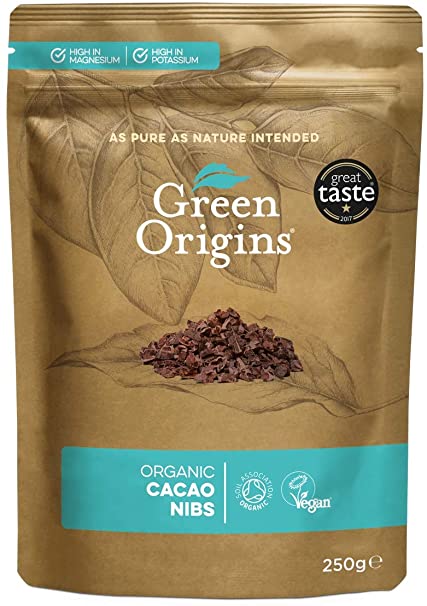 Green Origins Organic Cacao Nibs - 250 grams