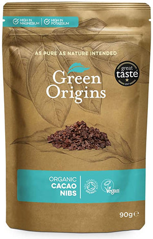 Green Origins Organic Cacao Nibs - 90 grams