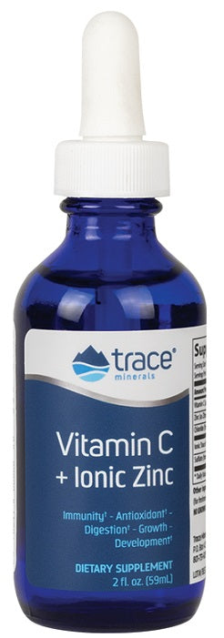 Trace Minerals Vitamin C + Ionic Zinc - 59 ml.