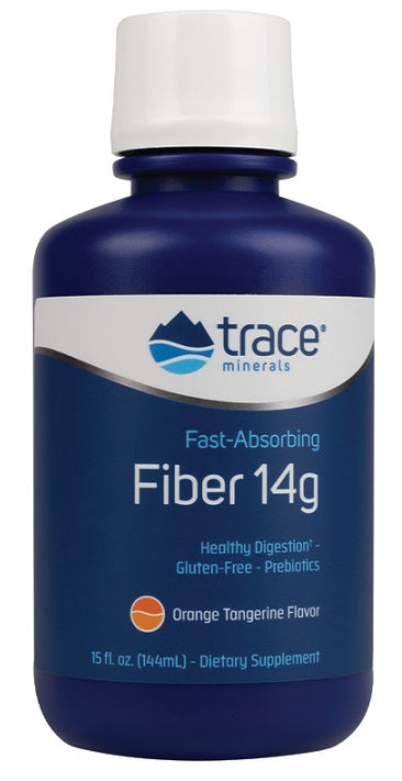 Trace Minerals Fiber 14g - Fast Absorbing, Orange Tangerine - 144 ml.