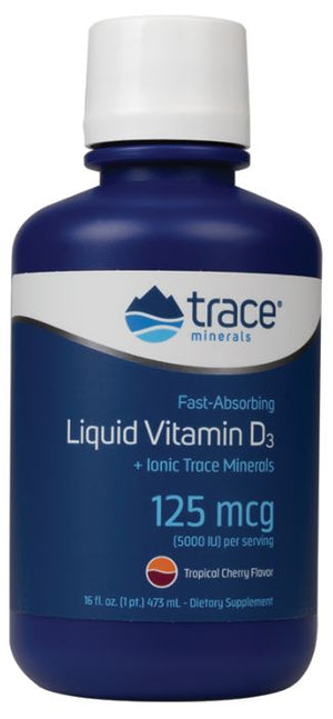 Trace Minerals Liquid Vitamin D3, Tropical Cherry - 473 ml.