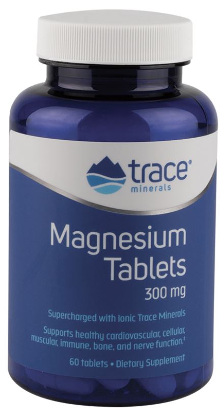 Trace Minerals Magnesium Tablets, 300mg - 60 tablets